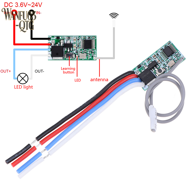 Hot Sale 433Mhz 1CH RF Relay R - 433Mhz Receiver Module recension och pris
