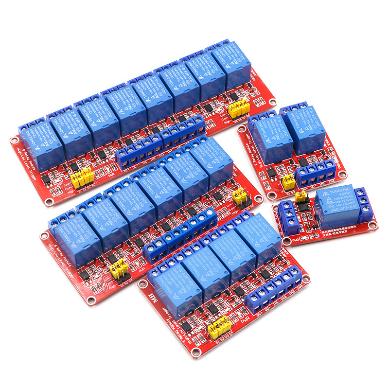 1/2/4/8-channel 5v/12v/24v Rel - Relay 8 Channel Board recension och pris