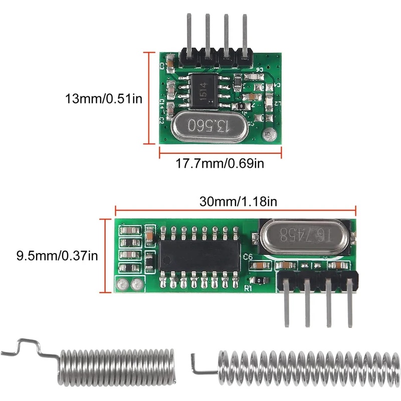 433mhz Wireless RF Transmitter - 433Mhz Receiver Module recension och pris